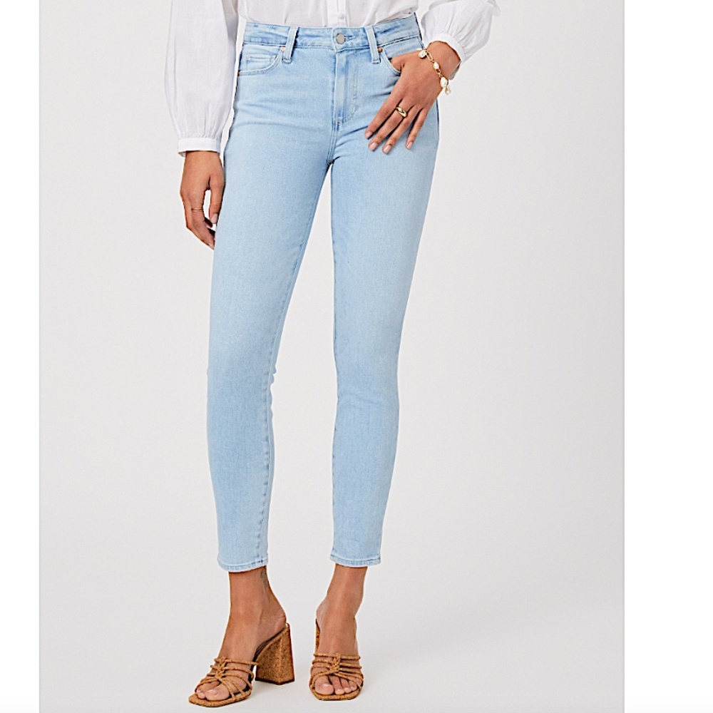Paige Hoxton Crop Ultra Skinny Jeans Broadway
